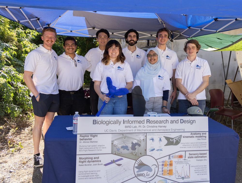 The BIRD Lab team at the CALI flight hall, 2026